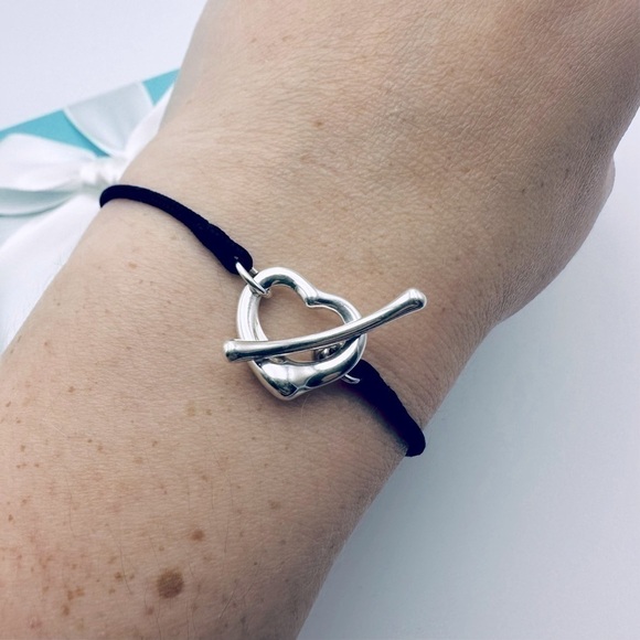 Tiffany & Co. Open Heart Silk Cord Bracelet with Packaging - Picture 9 of 10